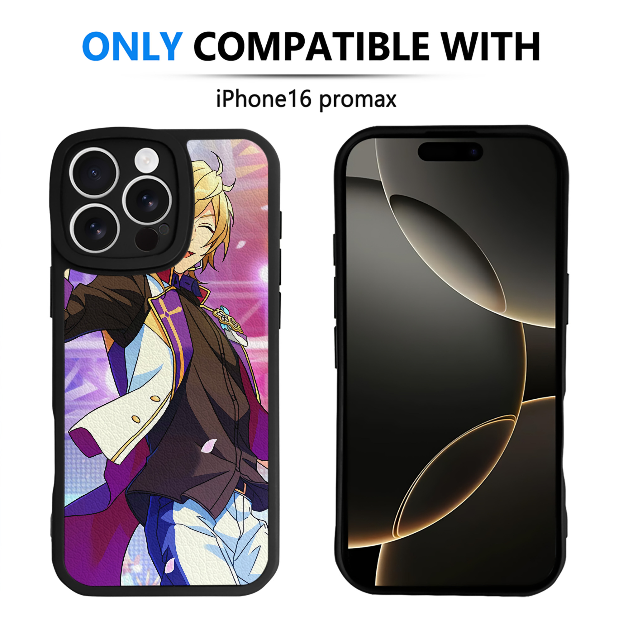 （画像用） あんさんぶるスターズ! Ensemble Stars 【iPhone 16シリーズ対応】シリコンスマホケース（レザー調） 材質：シリコン